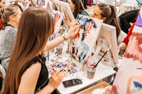 child painting