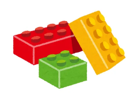 3 Lego blocks