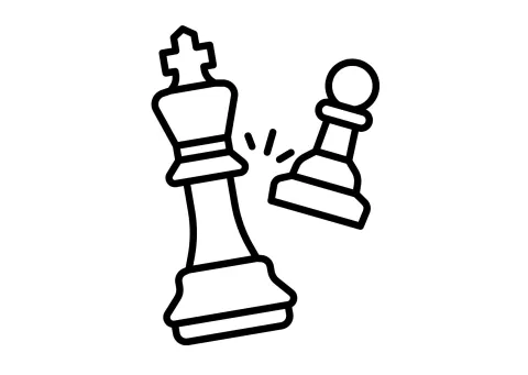 two chess pieces
