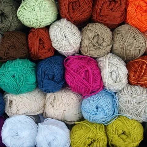 balls of colourful yarn