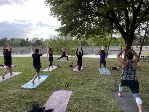 Yoga on the Canal