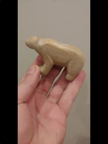 Bear Soapstone Carving