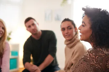 group talking