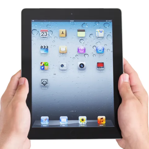 photo of an iPad