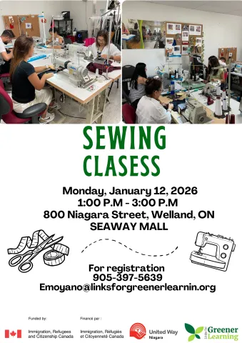 Poster for Sewing classes