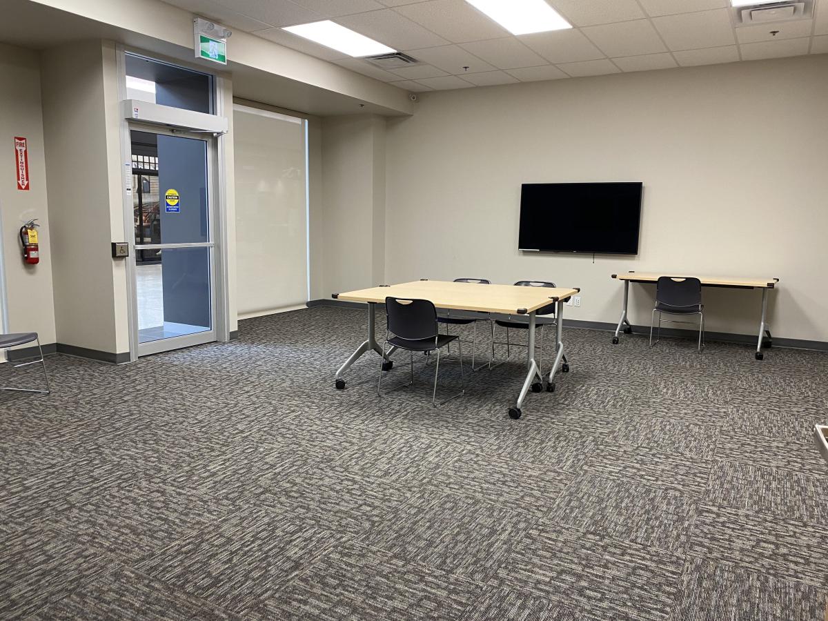 Front Half of Seaway Mall Meeting Room with Window to Mall