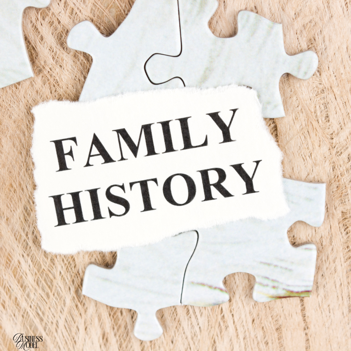 Family History Words with Puzzle Pieces